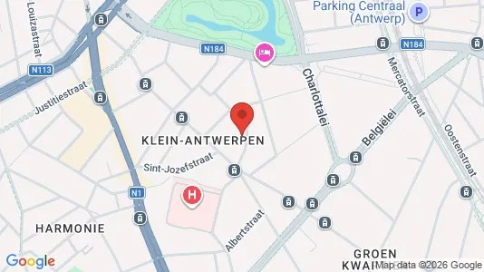 Apartments for rent i Stad Antwerp - kort over placeringen