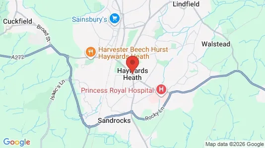 Houses for rent i Haywards Heath - West Sussex - kort over placeringen