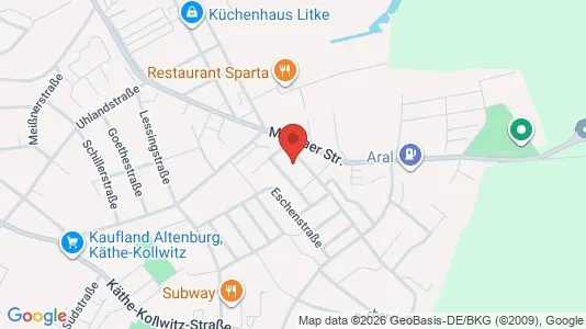 Apartments for rent i Altenburger Land - kort over placeringen