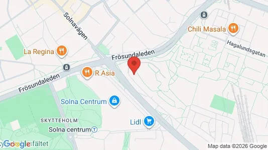 Apartments for rent i Solna - kort over placeringen
