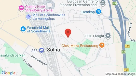 Apartments for rent i Solna - kort over placeringen