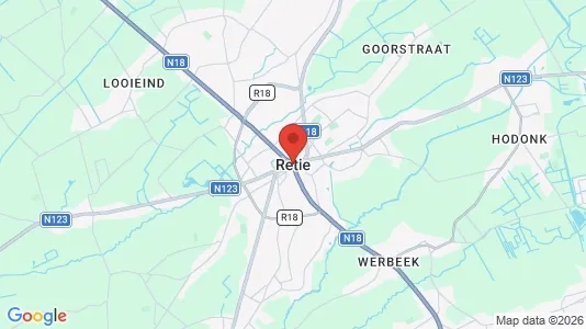 Houses for rent i Retie - kort over placeringen