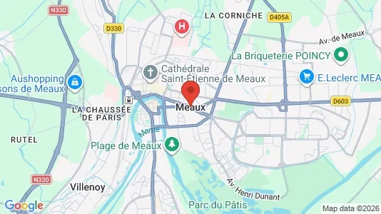 Apartments for rent i Meaux - kort over placeringen