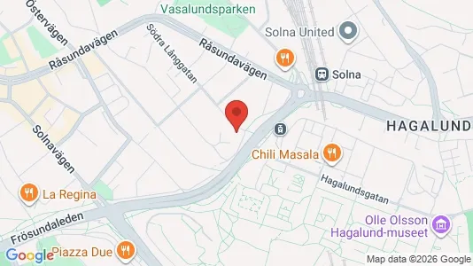 Apartments for rent i Solna - kort over placeringen