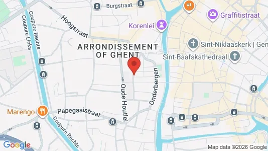 Apartments for rent i Stad Gent - kort over placeringen
