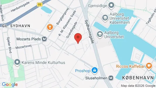 Apartments for rent i Copenhagen SV - kort over placeringen