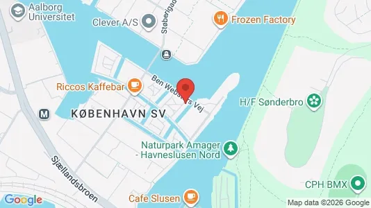 Apartments for rent i Copenhagen SV - kort over placeringen