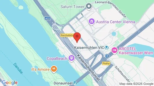 Apartments for rent i Vienna Donaustadt - kort over placeringen