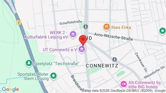 Apartments for rent i Leipzig - kort over placeringen
