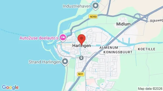 Apartments for rent i Harlingen - kort over placeringen