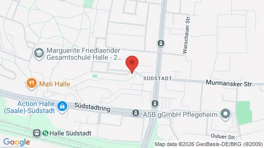 Apartments for rent i Halle (Saale) - kort over placeringen