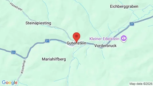 Apartments for rent i Gutenstein - kort over placeringen