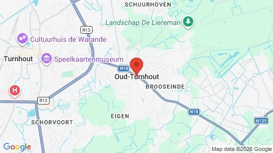 Houses for rent i Oud-Turnhout - kort over placeringen