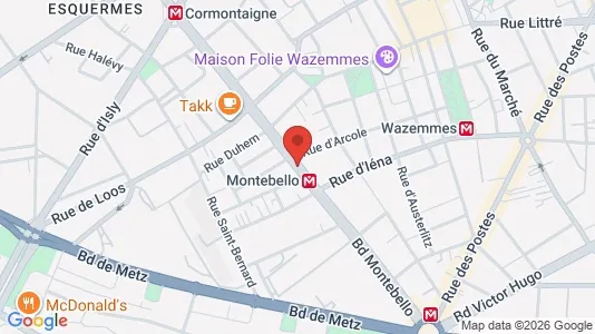 Apartments for rent i Lille - kort over placeringen