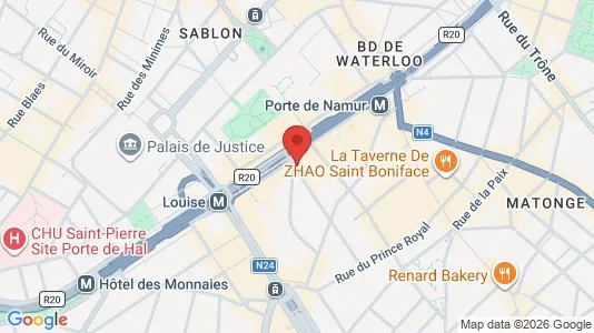 Apartments for rent i Brussels Elsene - kort over placeringen