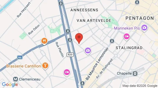 Apartments for rent i Stad Brussel - kort over placeringen