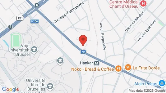 Apartments for rent i Brussels Oudergem - kort over placeringen