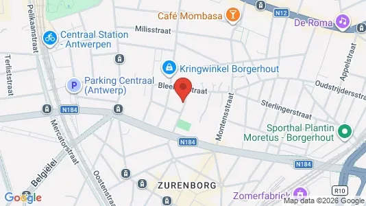 Apartments for rent i Antwerp Borgerhout - kort over placeringen