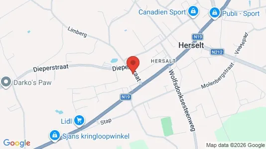 Apartments for rent i Herselt - kort over placeringen