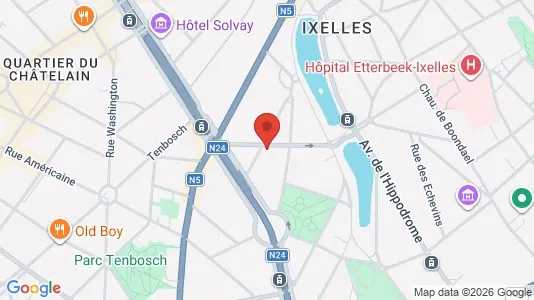 Apartments for rent i Brussels Elsene - kort over placeringen