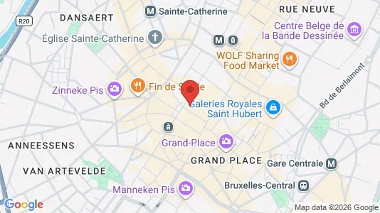 Apartments for rent i Stad Brussel - kort over placeringen