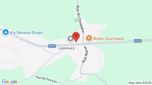 Apartments for rent i Dinant - kort over placeringen