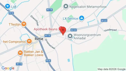 Apartments for rent i Retie - kort over placeringen