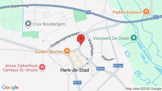 Apartments for rent i Herk-de-Stad - kort over placeringen