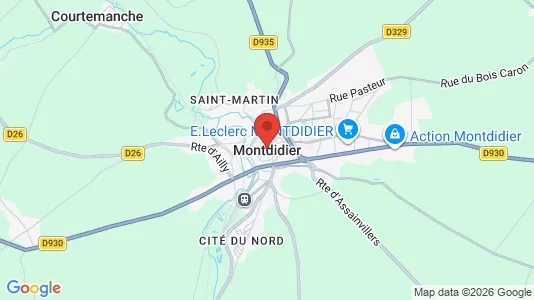 Apartments for rent i Montdidier - kort over placeringen