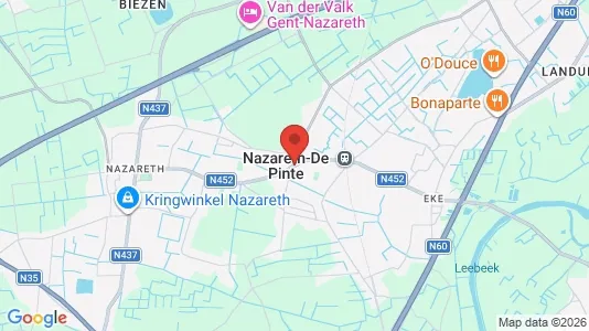 Apartments for rent i Nazareth - kort over placeringen