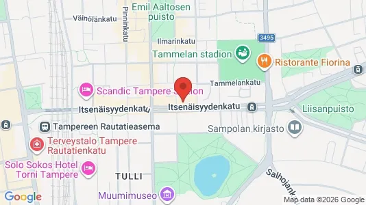 Apartments for rent i Tampere Keskinen - kort over placeringen