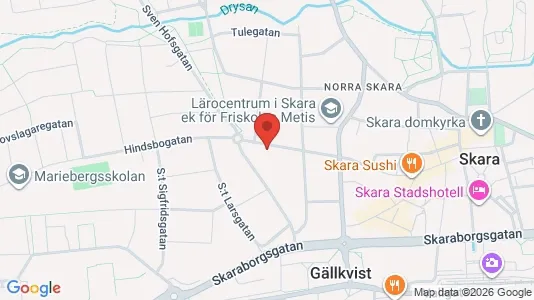 Apartments for rent i Skara - kort over placeringen