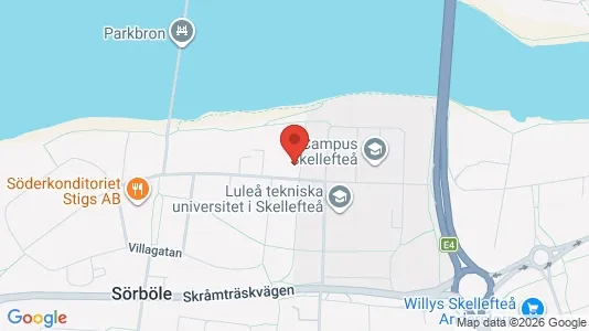 Apartments for rent i Skellefteå - kort over placeringen