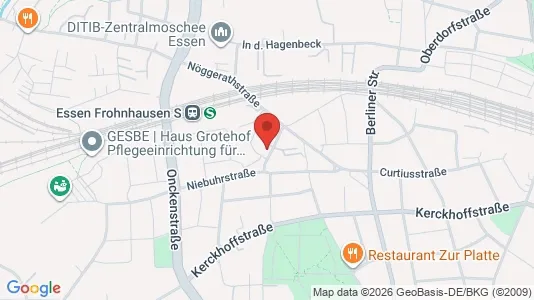 Apartments for rent i Essen - kort over placeringen