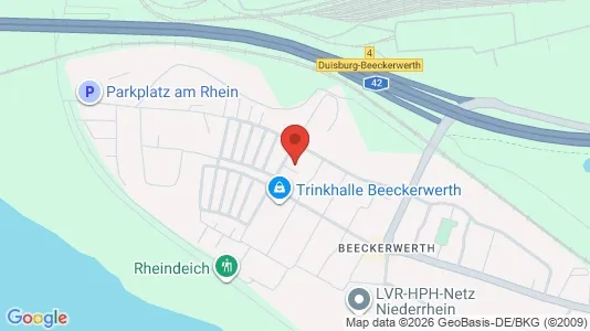 Apartments for rent i Duisburg - kort over placeringen