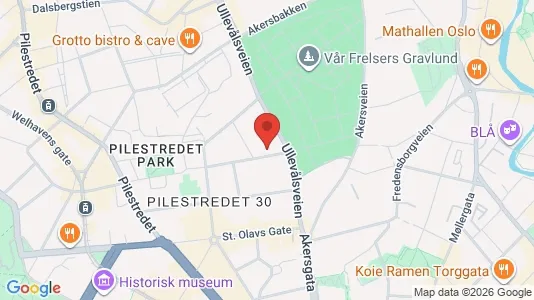 Rooms for rent i Oslo St. Hanshaugen - kort over placeringen