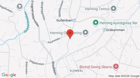Rooms for rent i Oslo Vestre Aker - kort over placeringen