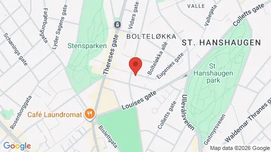 Rooms for rent i Oslo St. Hanshaugen - kort over placeringen