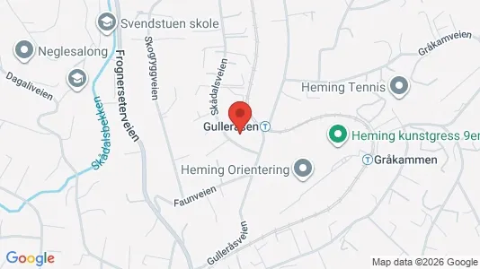 Rooms for rent i Oslo Vestre Aker - kort over placeringen