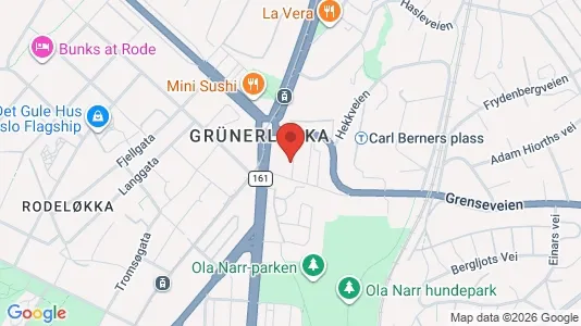 Apartments for rent i Oslo Grünerløkka - kort over placeringen