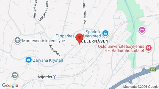 Apartments for rent i Oslo Ullern - kort over placeringen