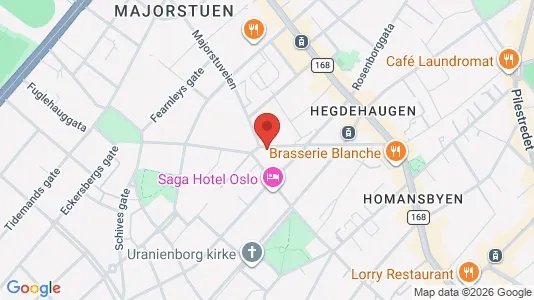 Apartments for rent i Oslo Frogner - kort over placeringen