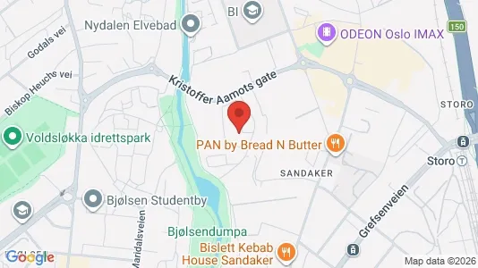 Rooms for rent i Oslo Nordre Aker - kort over placeringen