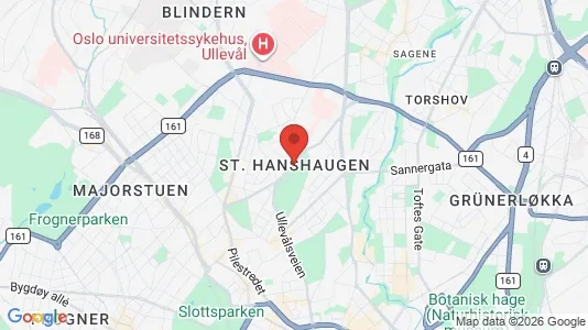 Rooms for rent i Oslo St. Hanshaugen - kort over placeringen