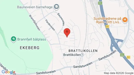Rooms for rent i Oslo Nordstrand - kort over placeringen