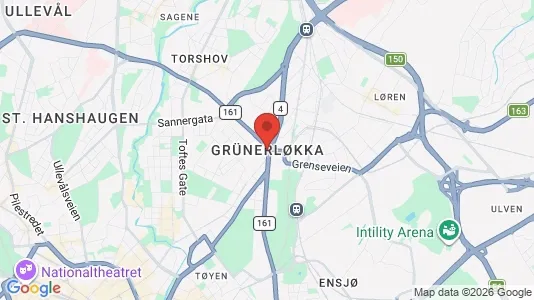Rooms for rent i Oslo Grünerløkka - kort over placeringen
