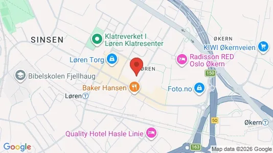 Rooms for rent i Oslo Grünerløkka - kort over placeringen