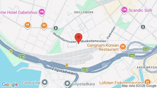Rooms for rent i Oslo Frogner - kort over placeringen