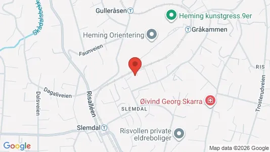 Rooms for rent i Oslo Vestre Aker - kort over placeringen