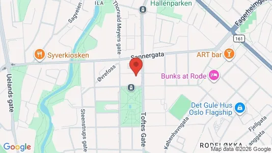 Rooms for rent i Oslo Sagene - kort over placeringen
